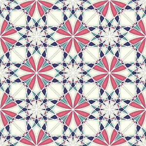Seamless Vector Art Prints: Islamic geometric seamless vector pattern