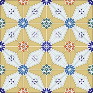 Seamless Vector Art Prints: Islamic geometric seamless vector pattern