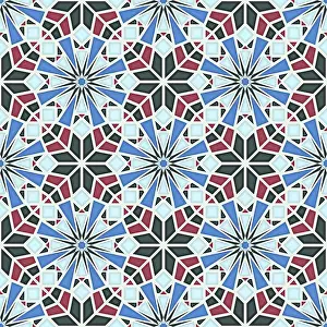 Seamless Vector Art Prints: Islamic geometric seamless vector pattern