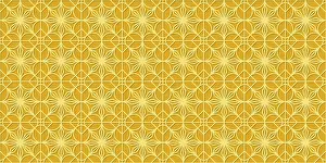 Golden Decorative Item Prints: Islamic gold ornament vector seamless pattern