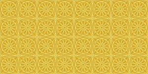 Islamic Gold Ornament Pattern Prints: Islamic gold ornament vector seamless pattern