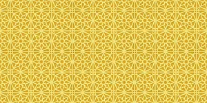 Geometric Shape Prints: Islamic Gold Ornament Seamless Print Pattern