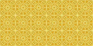 Islamic Gold Ornament Prints: Islamic gold ornament vector seamless pattern