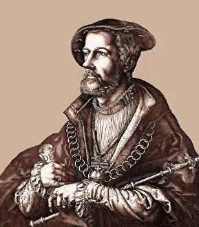 Jan van Leiden, Anabaptist King of Muenster Print