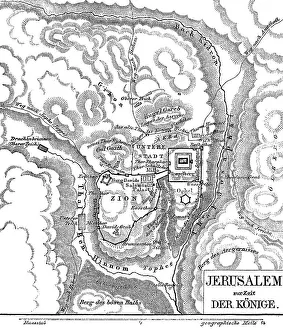 Old Testament Geography Prints: Jerusalem in the time of the kings