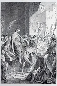 Jesus Entry Into Jerusalem Prints: Jesus entry into Jerusalem