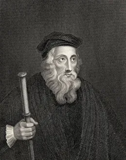 John Wycliffe Print, 1330 - 1384