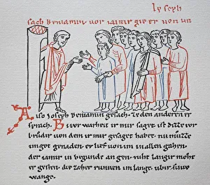 Historical Religious Texts Prints: Joseph, in front of his brethren