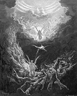 Bible Story Illustration Prints: The Last Judgment, the End of the Old World