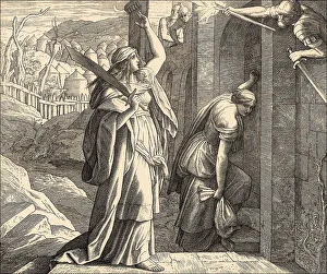 Julius Schnorr Von Carolsfeld Art Prints: Judith Returns to Bethulia, Old Testament