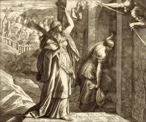 Julius Schnorr Von Carolsfeld Paintings Prints: Judith Returns to Bethulia, Old Testament