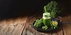 Balanced Diet Food Photography Prints: Kale smoothie