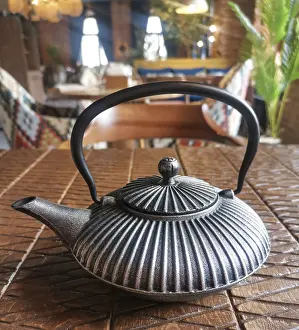 Images Dated 22nd April 2024: Kettle on the Table Cafe Print