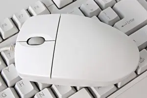 Keyboard And Mouse Setup Prints: Keyboard and the mouse for a computer