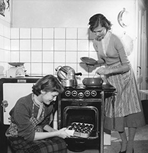 Scandinavian Interior Design Inspiration Prints: In the kitchen in the 1950s