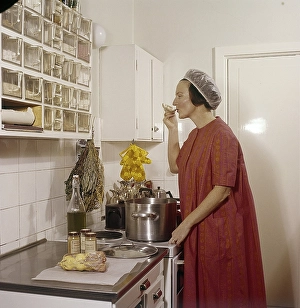 Scandinavian Food Photography Prints: In the kitchen 1960s