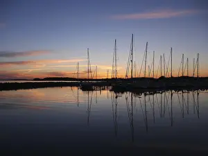 Deserted Baltic Sea Harbor Prints: Klintholm