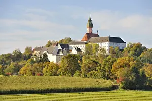 Autumnal Nature Scene Prints: Kloster Andechs, Benedictine Monastery