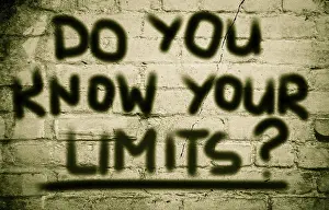 Motivational Quote Prints: Do You Know Your Limits Concept