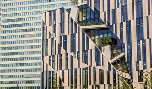 Daniel Libeskind Architecture Prints: Ko-Bogen complex of buildings with offices