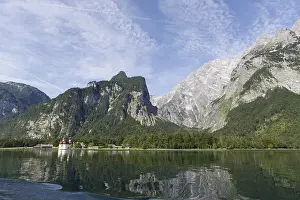 Deserted German Lakeside Prints: Koenigssee