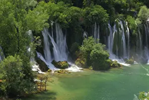 Prints of Kravica waterfalls, Kravica waterfall Bosnia And Herzegovina Prints: Kravica Waterfall Print