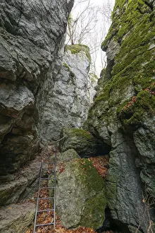 Baden Wurttemberg Landscape Photography Prints: The ladder at the rocks