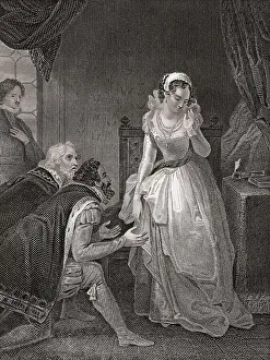 Northern European Royalty Prints: Lady Jane Grey declining the Crown
