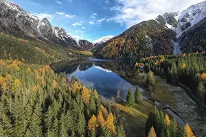 Frozen Water Body Europe Prints: Lake Antholz