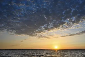 Lake Dummer Sunset Prints: Lake Dummer at sunset with evening clouds