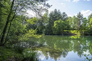 Southern Germany Water Body Prints: Lake with reflection of the landscape