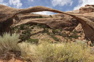 Weathered Rock Formations Prints: Landscape Arch in Devil's Garden