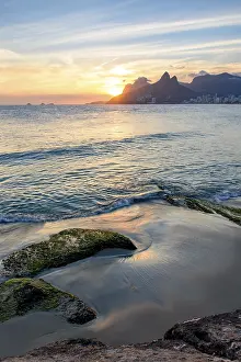 Rio De Janeiro Beaches Prints: Landscape of the beaches of Arpoador