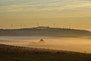 Wind Turbines In Germany Prints: Landscape, fields, wind turbines