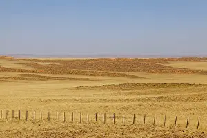 Barren African Landscape Prints: Landscape on the main road C14, Namibia