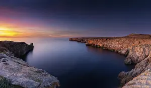 Deserted Cliff Scenery Prints: Landscape view of cliffs