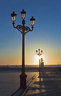 Blue Sky Evening Light Prints: Lanterns in the evening sunlight