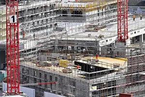 New Building Construction Site Prints: Large construction site