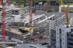Construction Worker Images Prints: Large construction site