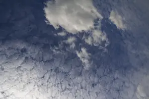 Cloudy Atmosphere Images Prints: Large fluffy clouds, altocumulus