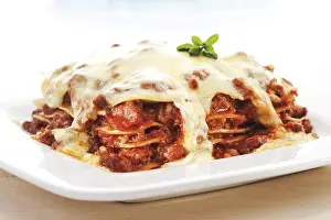 Meat Dish Nutrition Prints: Lasagna