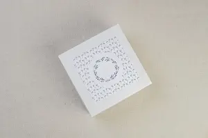 Birthday Celebration Gifts Prints: Lavender gift box, top view