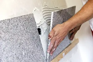 Ceramic Tile Installation Prints: Lay tile