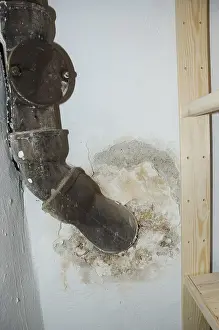 Leaking Pipe with Wet Wall Print