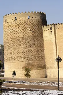 Historic Citadel Architecture Prints: The leaning tower of the Arg-e Karim