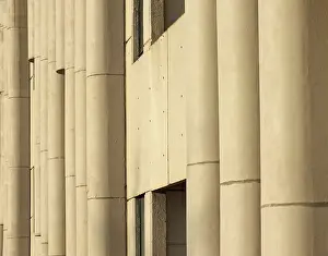 Prints of Leeds, west yorkshire, united kingdom, 25 April 2019: view of the brutalist 1960s roger stevens building at the university of leeds Brutalist Architecture Prints: Print of Leeds, West Yorkshire, UK - Roger Stevens Building