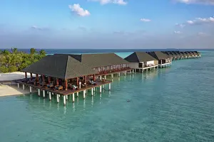 Turquoise Blue Ocean Prints: From the left: Bar, Restaurant