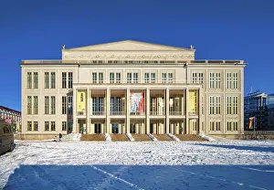 Historic German Opera House Prints: Leipzig Opera on Augustusplatz