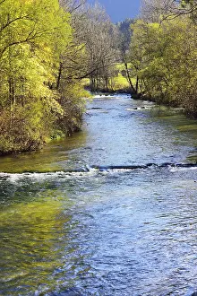 Mountain Stream Germany Prints: Leitzach river, mountain stream