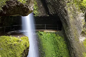 Portugal Landscape Photography Prints: Levada do Moinho, Waterfall in a gorge